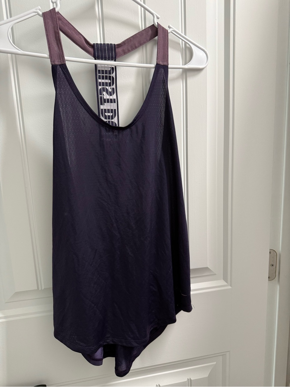 Nike Women's Purple Racerback Tank with Dusty Mauve Straps